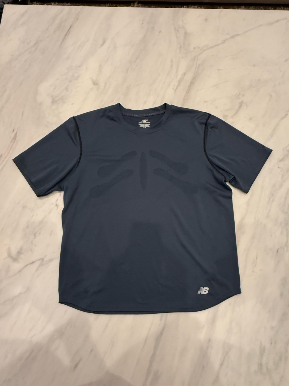 New Balance Men's Short Sleeve Athletic Tee - Navy Blue